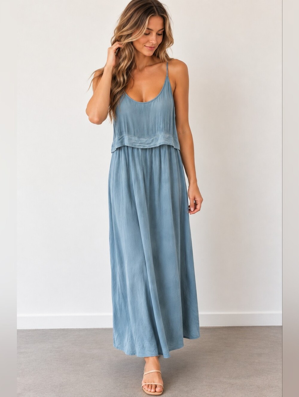 Wilfred Aritzia 100% Silk Maxi Dress